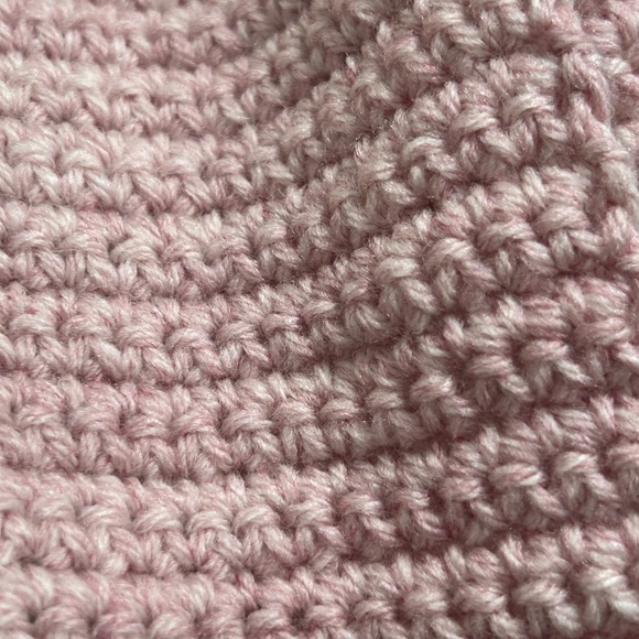 Pink Handmade Infinity Knit Scarf - Picture 5 of 8
